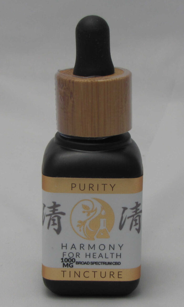 Harmony for Health Purity Tincture 1000mg CBD Bottle Photo